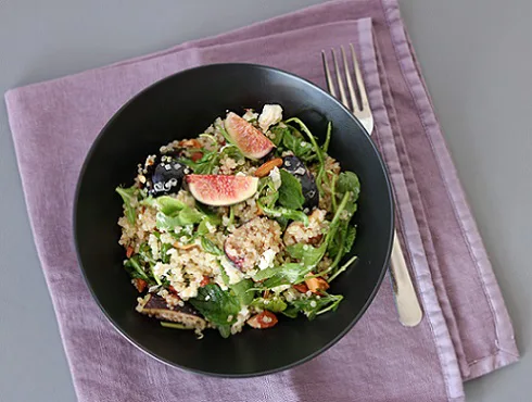 Quinoa and fig salad